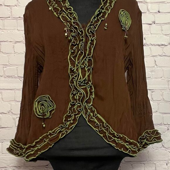 Unbranded Women's Brown Blouse - Picture 1 of 8